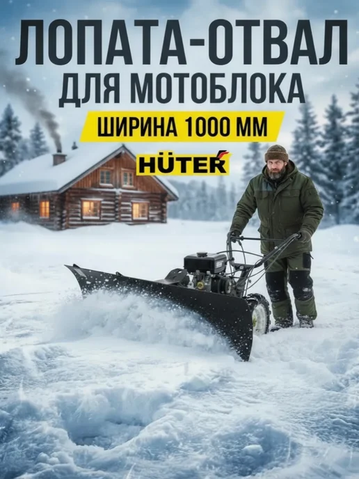 Лопата-отвал для мотоблока для уборки снега 1000 мм