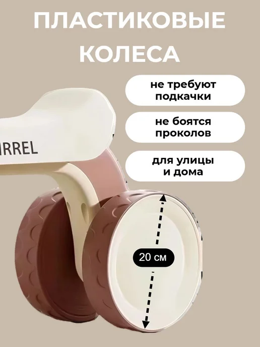 MIX Беговел четырехколесный детский для дома от 1 года, вариант, фото 7
