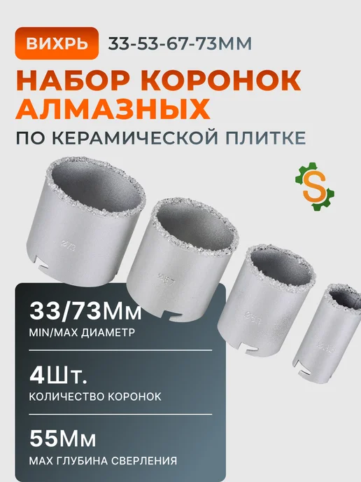 Набор коронок по керамике