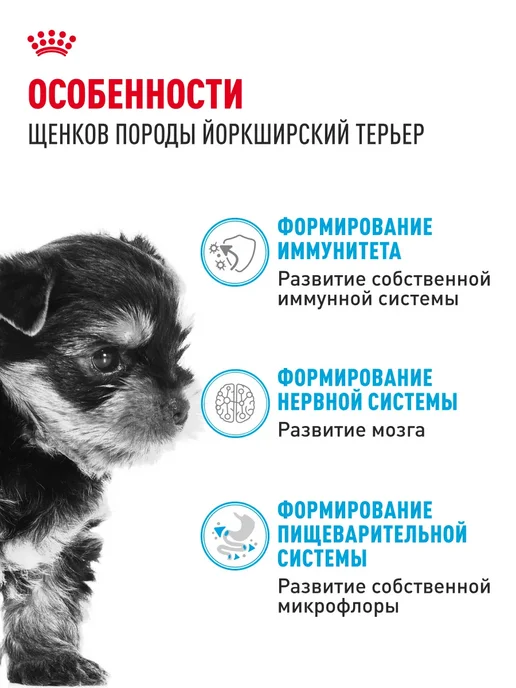 Сухой корм РОЯЛ КАНИН Йоркширский Терьер для собак, щенки, 0,5 кг, фото 2