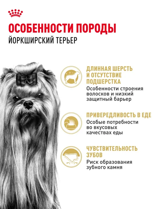 Сухой корм РОЯЛ КАНИН Йоркширский Терьер для собак, 0,5 кг, фото 3