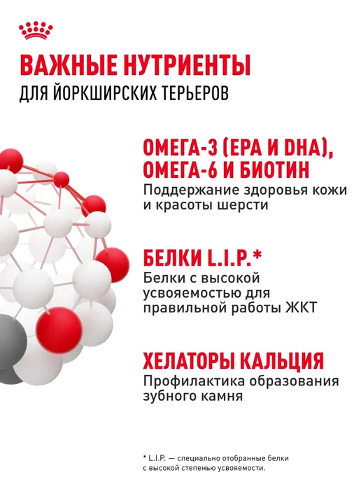 Сухой корм РОЯЛ КАНИН Йоркширский Терьер для собак, 0,5 кг, фото 7
