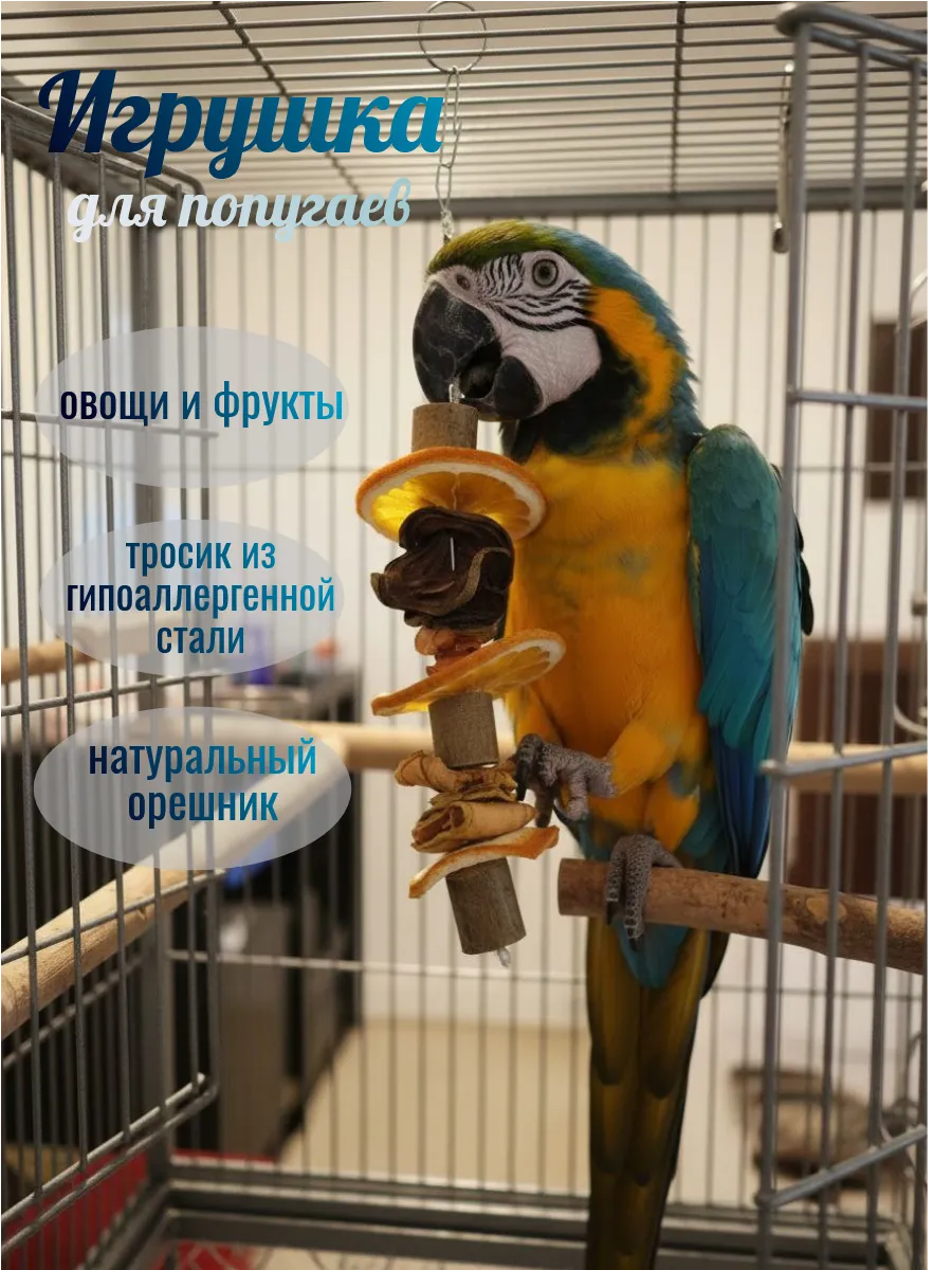 игрушка фруктовая для попугаев