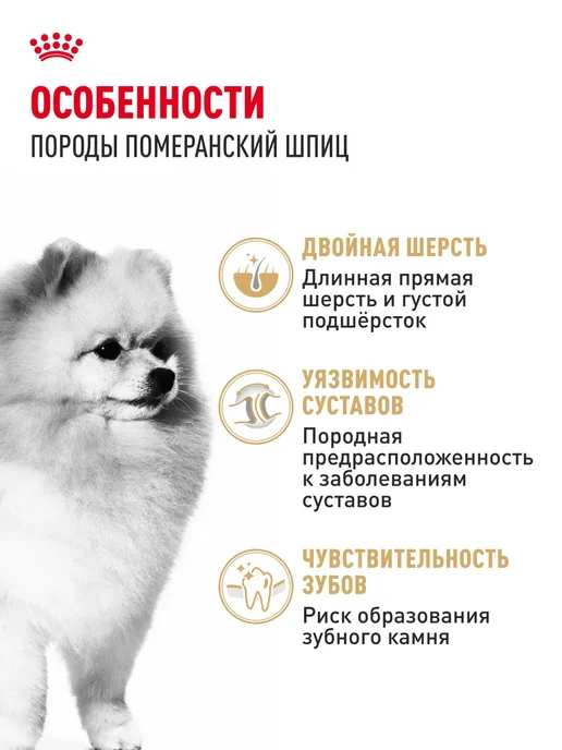 Сухой корм РОЯЛ КАНИН Шпиц Pomeranian для собак, взрослые, 0,5 кг, фото 2