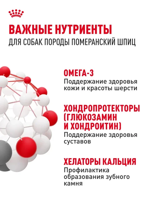Сухой корм РОЯЛ КАНИН Шпиц Pomeranian для собак, взрослые, 0,5 кг, фото 5