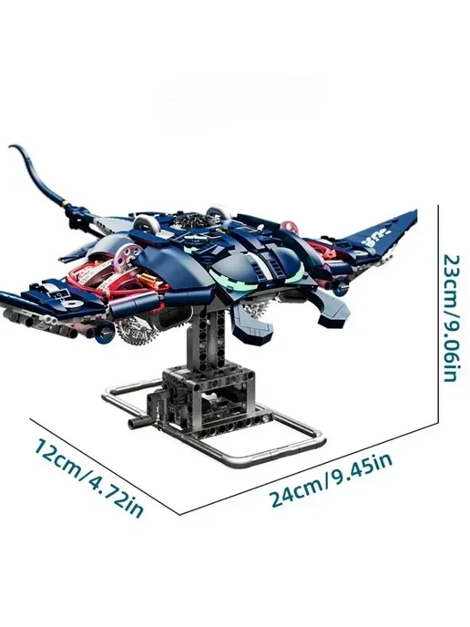 LEGO. Конструктор Механический Скат - 966 дет, синий, фото 3