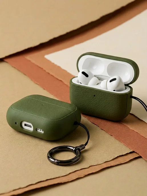 Qapla чехол на airpods pro3 кейс для наушников аирподс, зеленый, фото 6