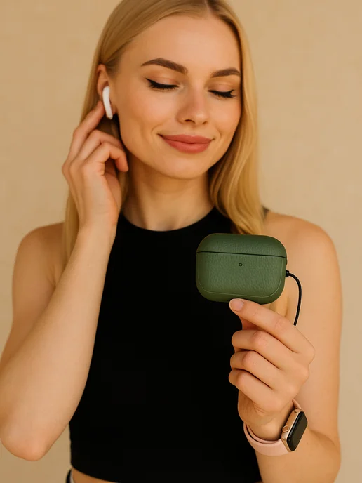 Qapla чехол на airpods pro3 кейс для наушников аирподс, зеленый, фото 7