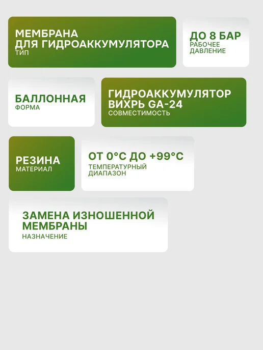 Мембрана для гидроаккумулятора 24л — фото 2