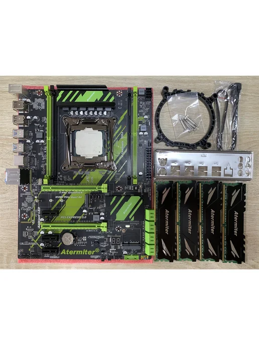 Atermiter X99 Материнская плата комплект xeon E5 2682v4 64 ГБ (4x16Gb), 64 ГБ, фото 8