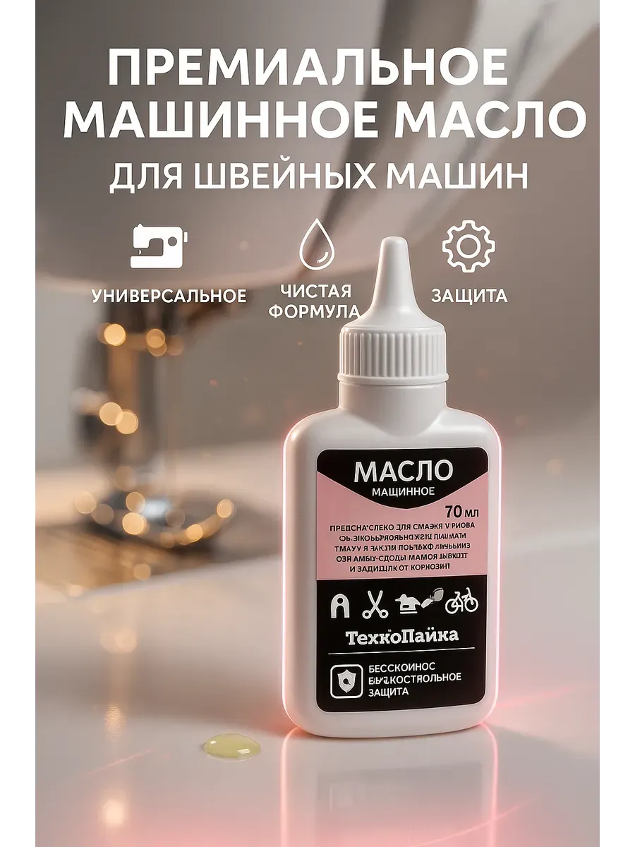 Масло машинное 70 мл ТехноПайка смазка узлов и деталей