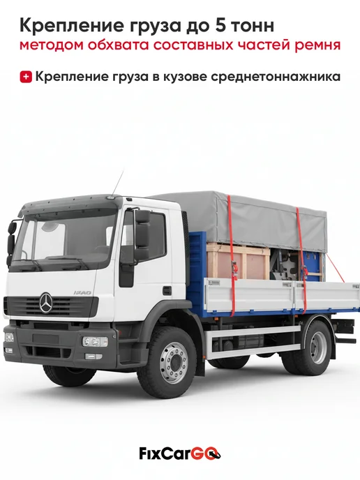 FixCarGo Ремень стяжной 50 мм. кольцевой 5 т. 4 м, 4 м, фото 7