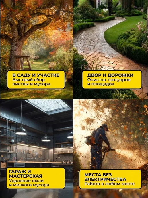 Воздуходувка аккумуляторная мощная садовая CB-20Li-ST EA+ — фото 4
