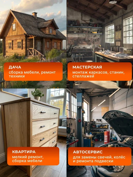 Набор рожковых ключей для автомобиля 6 шт. 6 - 17 — фото 3