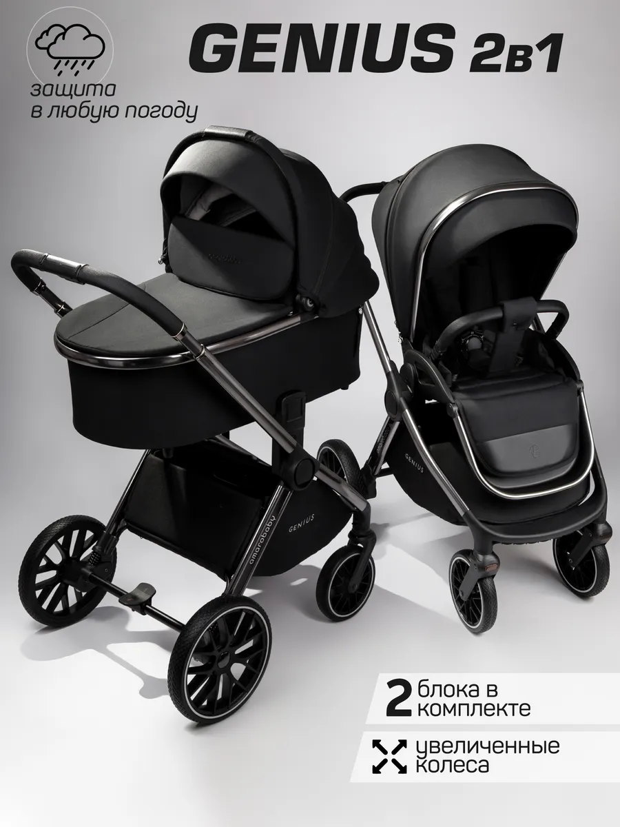 Коляска для новорожденных 2 в 1 Genius