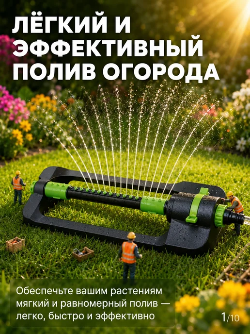 АкваСад Дождеватель осциллирующий для полива газона, вариант, фото 6