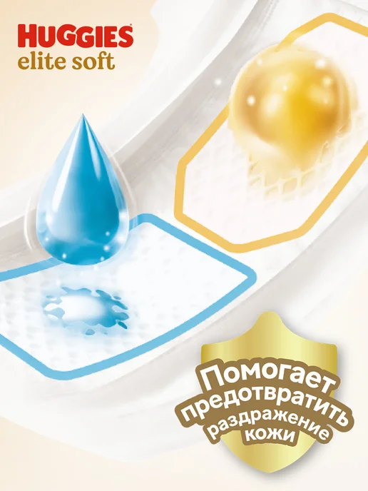 HUGGIES Подгузники для новорожденных Panda 2 р S 4-7 кг 74 шт, 35 кг, 120 шт, фото 8