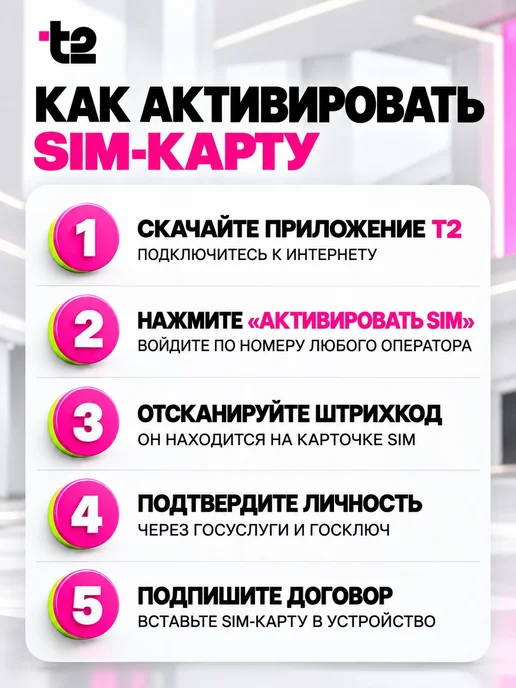 Сим карта Т2 безлимитный интернет для телефона, вариант, фото 7