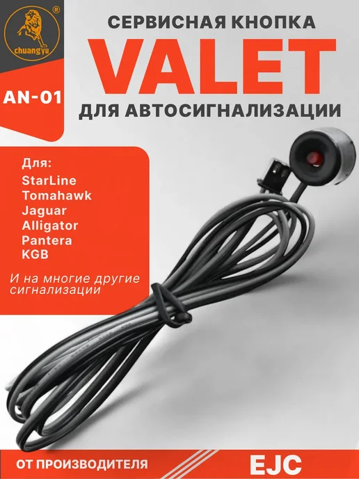 Кнопка VALET для автосигнализации A61 A91 B6 B9, вариант