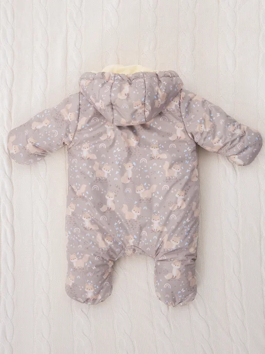 Luxury Baby Комбинезон для новорожденных зима, бежевый, фото 7