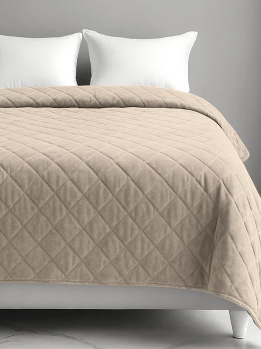 Золотые облака Покрывало на кровать и диван бархатное 230х250, 150x250, фото 8