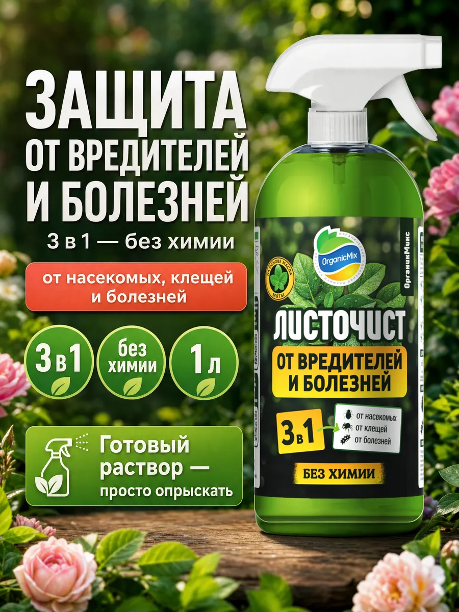 Средство защиты растений от насекомых Листочист