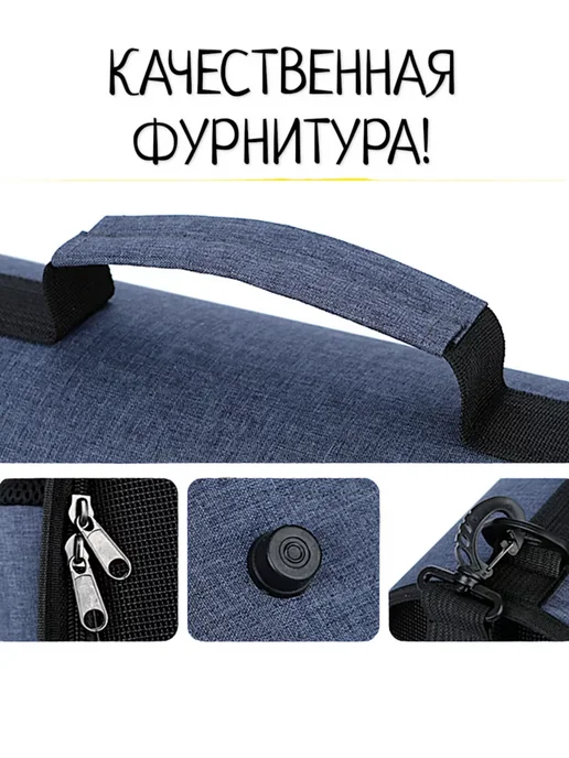 Сумка переноска для кошек и собак с ручкой, серый, фото 4