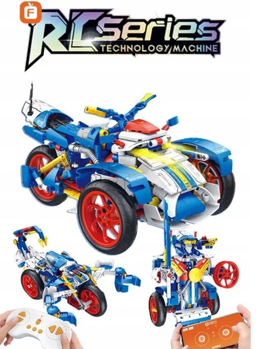 LEGO Конструктор 3в1 Машинка-Робот на ПУ. Управления 638 деталей, 638, фото 2