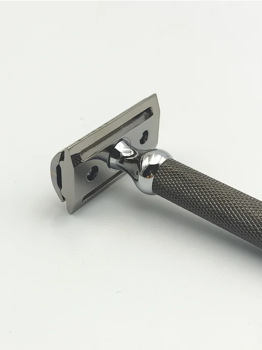 PARKER! PARKER Бритвенный станок для двусторонних лезвий 103R, серый, фото 3