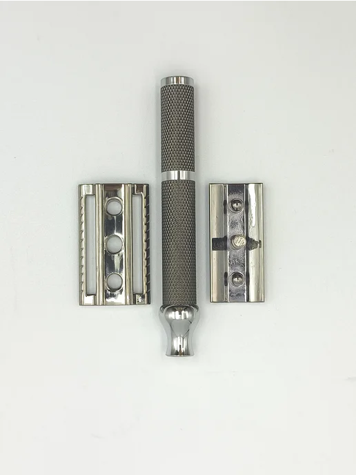 PARKER! PARKER Бритвенный станок для двусторонних лезвий 103R, серый, фото 5