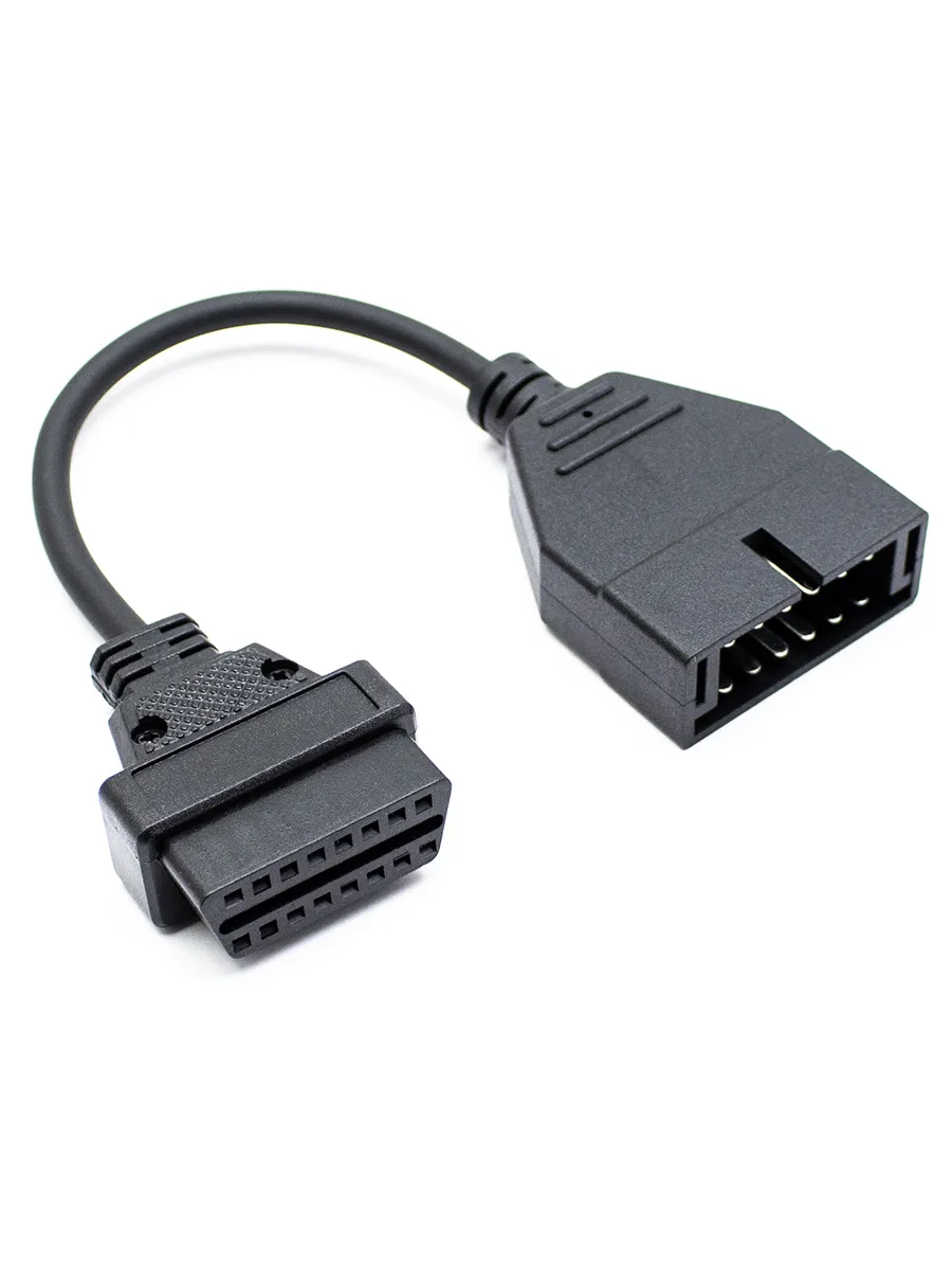Переходник с разъема GM ВАЗ OBD-1 12 pin на OBD-II 16pin