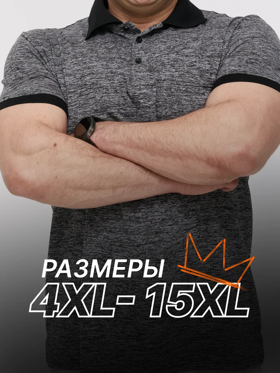 Футболка поло больших размеров
