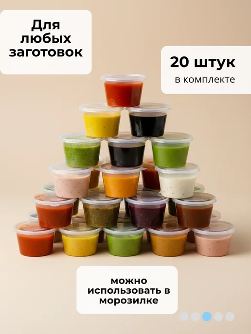 Соусник 80 мл 20 штук, 80 мл, фото 5