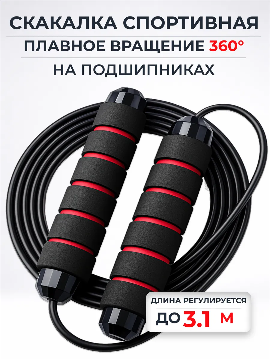 Скакалка спортивная скоростная. Прыгалки для спорта, фитнеса