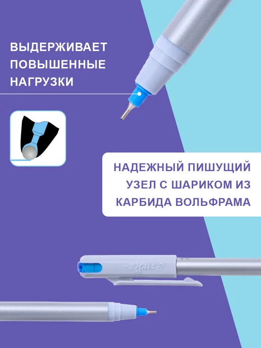 Flexoffice Ручка шариковая синяя 0,6 мм Specter, синий, фото 4