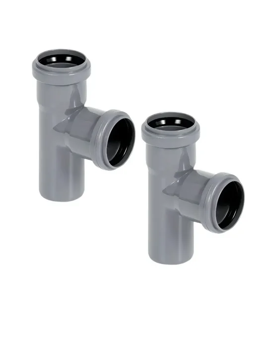 FLEXTRON Тройник 50х50х90 для канализации (2 штуки), 40x40x90, фото 2