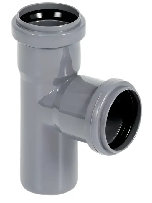 FLEXTRON Тройник 40х40х90 для канализации, 32x32x90, фото 3