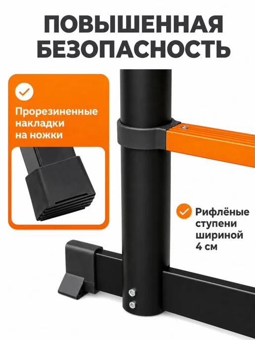 ПОЛЕСАД Телескопическая лестница стальная 5,9 м, 5,9 м, фото 3