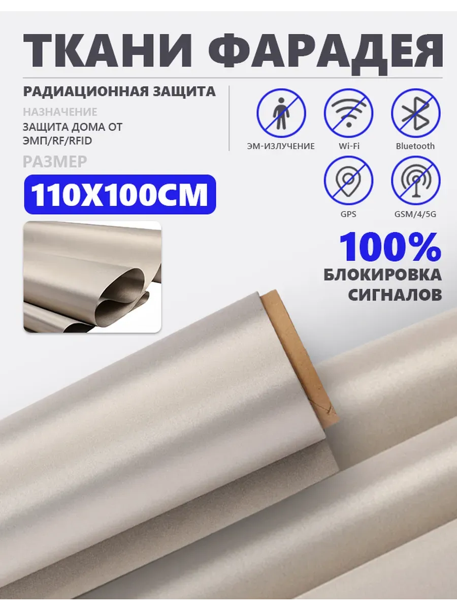 Экранирующая ткань анти RFID защита ЭМИ блокирующая