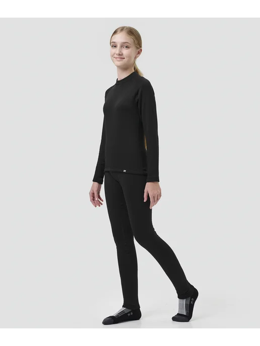 NORDSKI Теплое термобелье комплект Jr. X-Warm черный, черный, фото 4