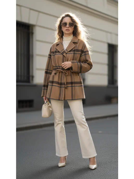 FANCY CODE Пальто короткое полупальто, желтый, фото 3