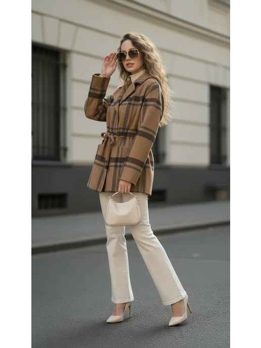 FANCY CODE Пальто короткое полупальто, желтый, фото 4