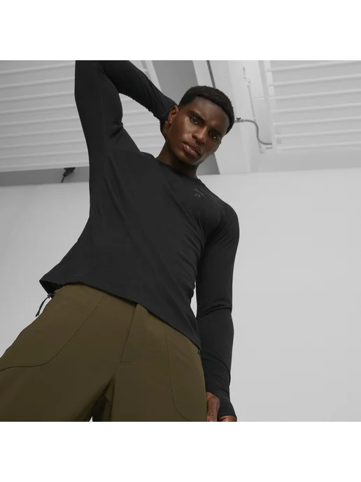 PUMA Лонгслив Seasons Wool Long Sleeve, черный, фото 3