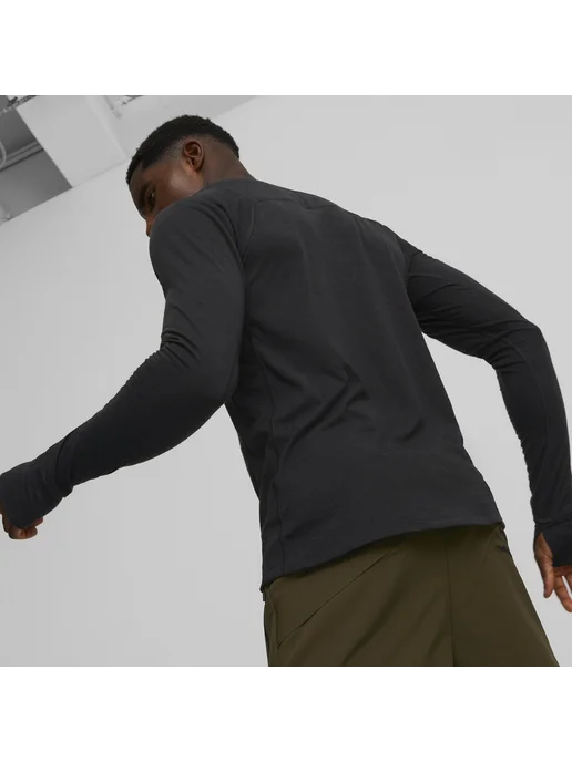 PUMA Лонгслив Seasons Wool Long Sleeve, черный, фото 5