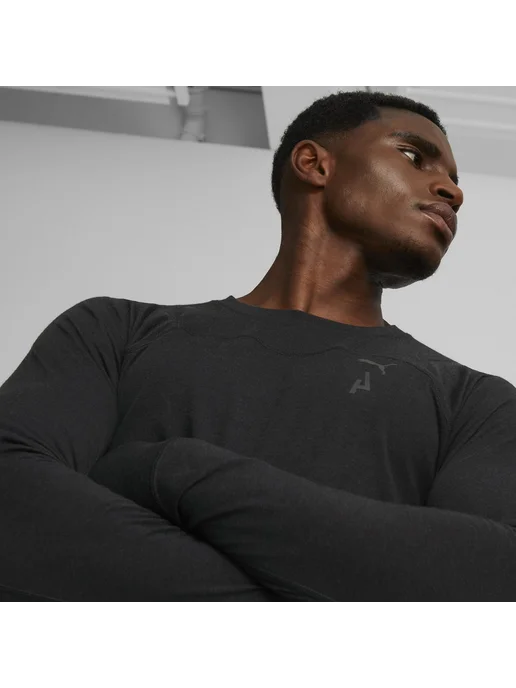 PUMA Лонгслив Seasons Wool Long Sleeve, черный, фото 7