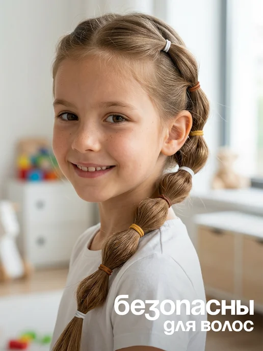 HairBee Маленькие резинки для волос силиконовые набор 600 шт, 600 шт, фото 2