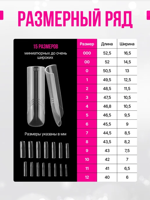 Non Stop Nails Верхние формы для наращивания ногтей, белый, 150 шт, фото 6