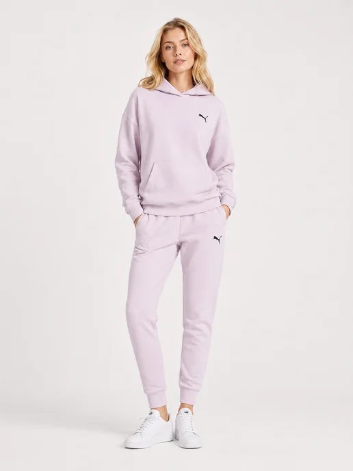 PUMA Худи с капюшоном без начеса Better Essentials Hoodie, розовый, фото 2