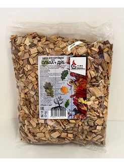 СитиФорест Щепа для копчения МИКС (Ольха+Дуб), 2 л
