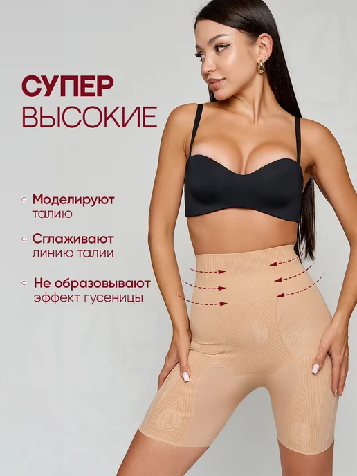 Cool Flaps Утягивающие трусы шорты, бежевый, фото 3